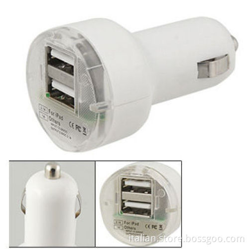 Dual USB port car charger 2.1A with CE certificate